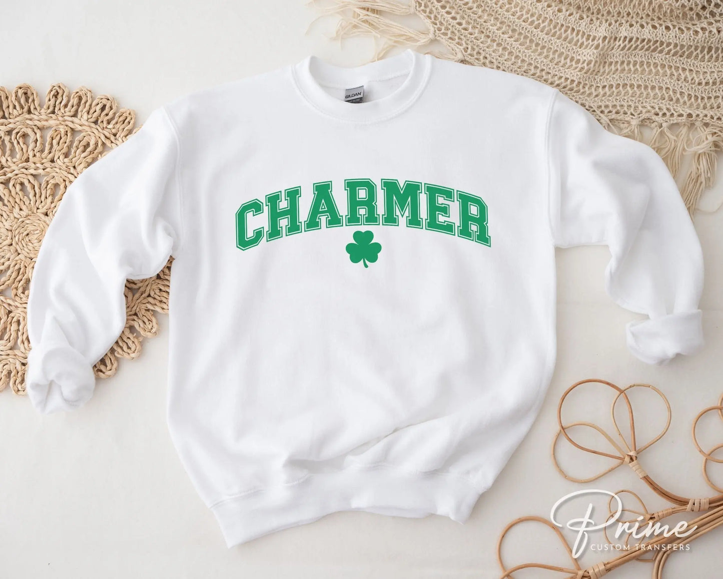 DTF Transfers, Ready to Press, T-shirt Transfers, Heat Transfer, Direct to Film, St Patrick’s Day, Mens, Clover, Shamrock, Charmer