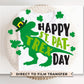 DTF Transfers, Ready to Press, T-shirt Transfers, Heat Transfer, Direct to Film, Boys St Patricks Day, Shamrock, Clover, Dinosaur, T Rex