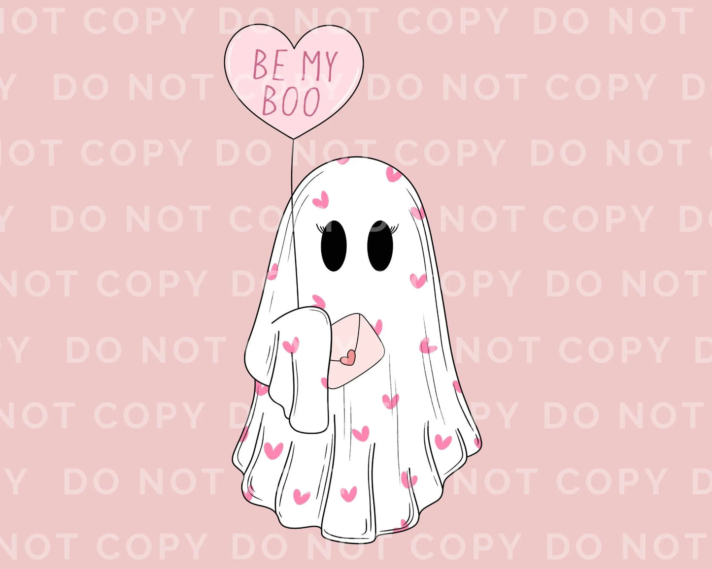 DTF Transfers, Ready to Press, T-shirt Transfers, Heat Transfer, Direct to Film, Valentine's Day, Cold Peel, Ghost, Balloon, Be My Boo