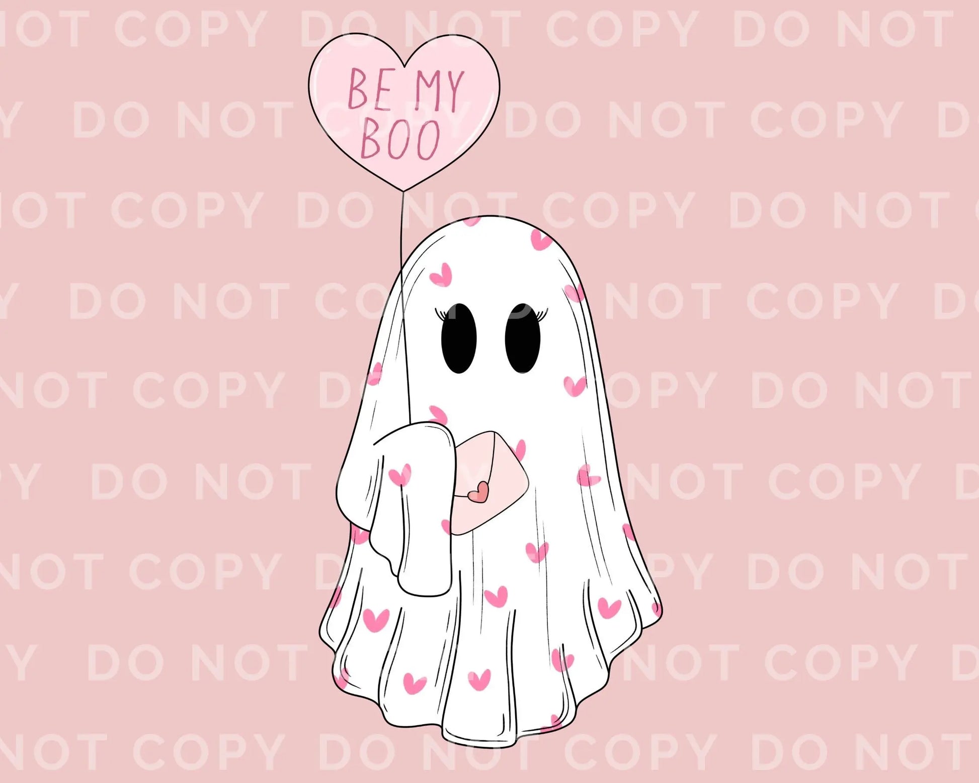DTF Transfers, Ready to Press, T-shirt Transfers, Heat Transfer, Direct to Film, Valentine's Day, Cold Peel, Ghost, Balloon, Be My Boo