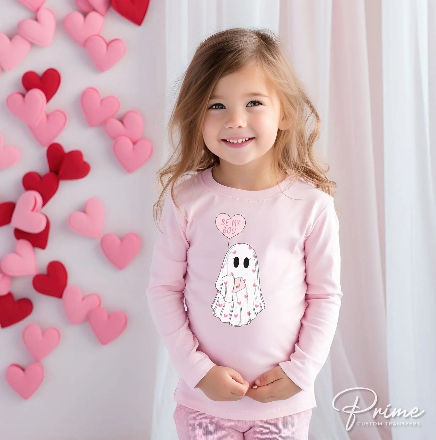 DTF Transfers, Ready to Press, T-shirt Transfers, Heat Transfer, Direct to Film, Valentine's Day, Cold Peel, Ghost, Balloon, Be My Boo