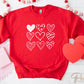 DTF Transfers, Ready to Press, T-shirt Transfers, Heat Transfer, Direct to Film, Valentine's Day, Cold Peel, Love, Doodle Hearts