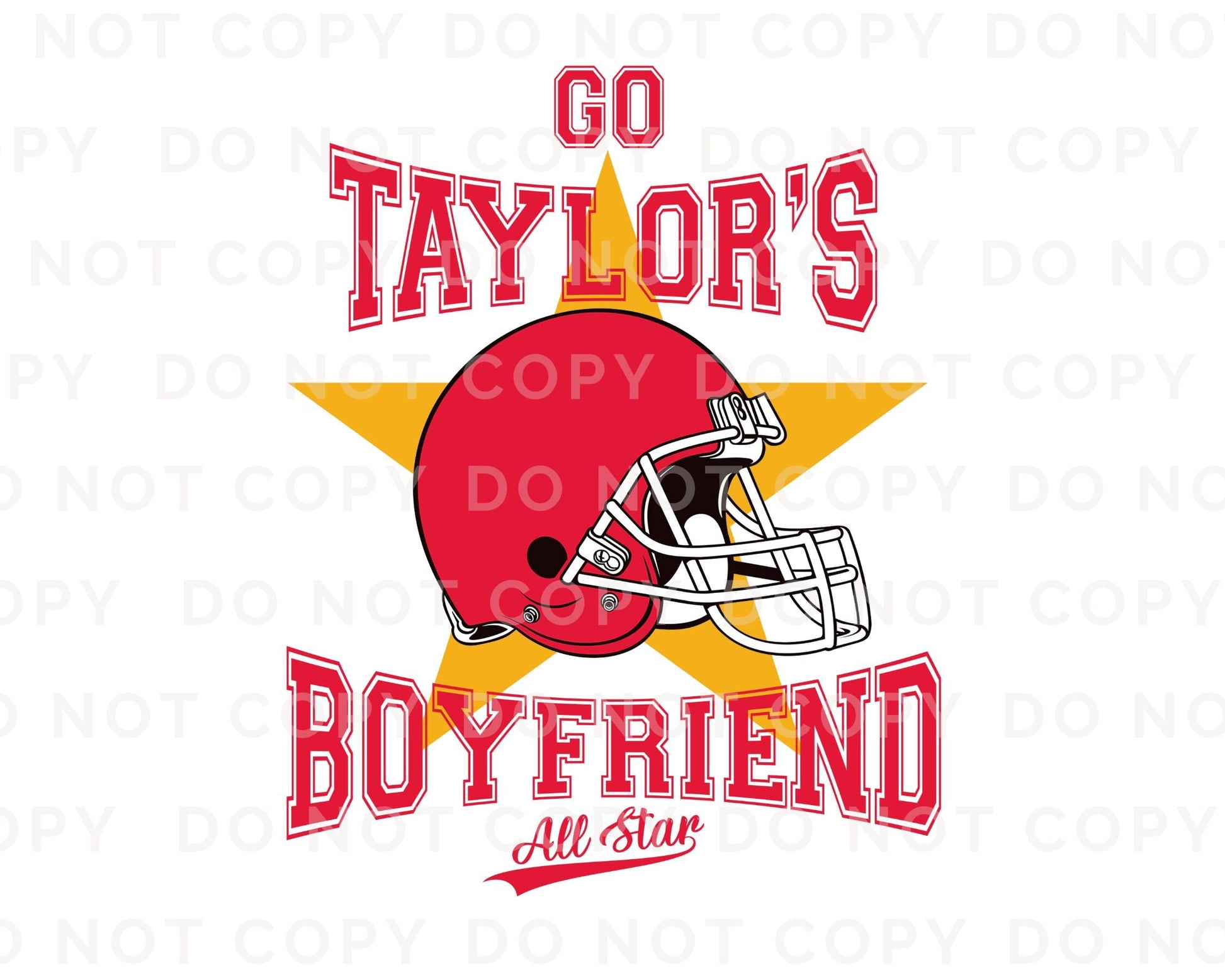 DTF Transfers, Ready to Press, T-shirt Transfers, Heat Transfer, Direct to Film, Sports, Full Color, Football, Go Taylor's Boyfriend