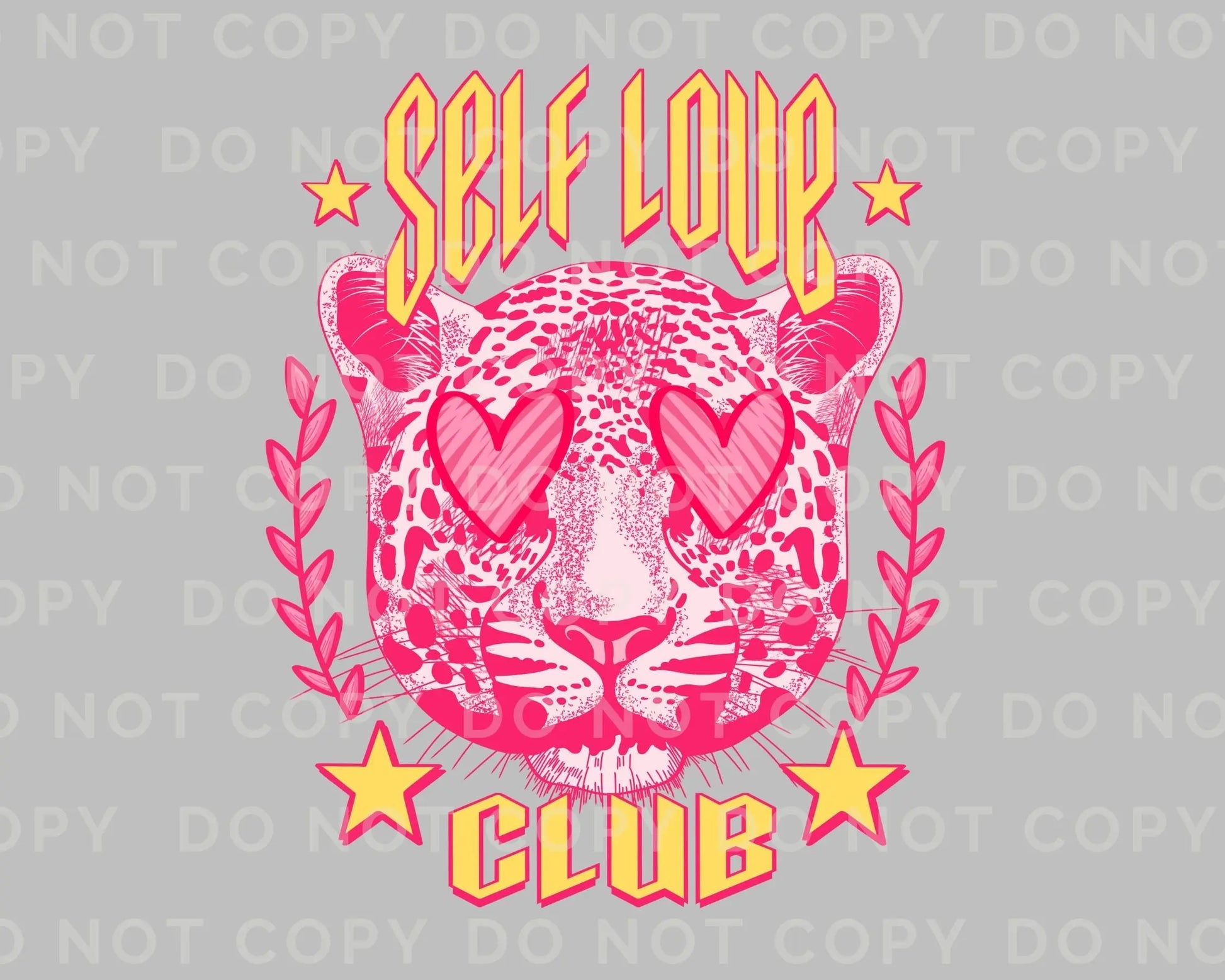 DTF Transfers, Ready to Press, T-shirt Transfers, Heat Transfer, Direct to Film, Valentine's Day, Holiday, Leopard, Self Love Club