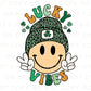 DTF Transfers, Ready to Press, T-shirt Transfers, Heat Transfer, Direct to Film, St Patties Day, St Patrick’s Day, Kid, Truck, Lucky Vibes