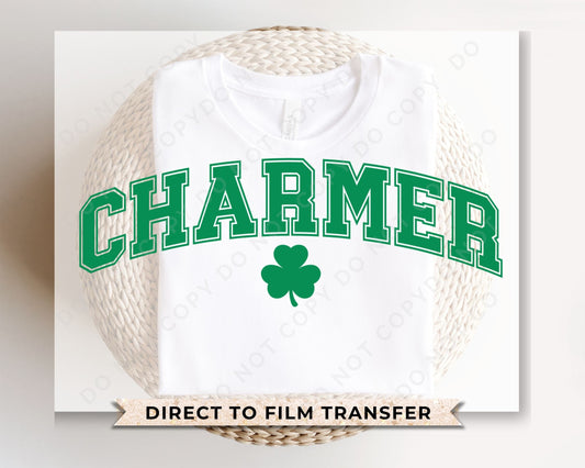 DTF Transfers, Ready to Press, T-shirt Transfers, Heat Transfer, Direct to Film, St Patrick’s Day, Mens, Clover, Shamrock, Charmer