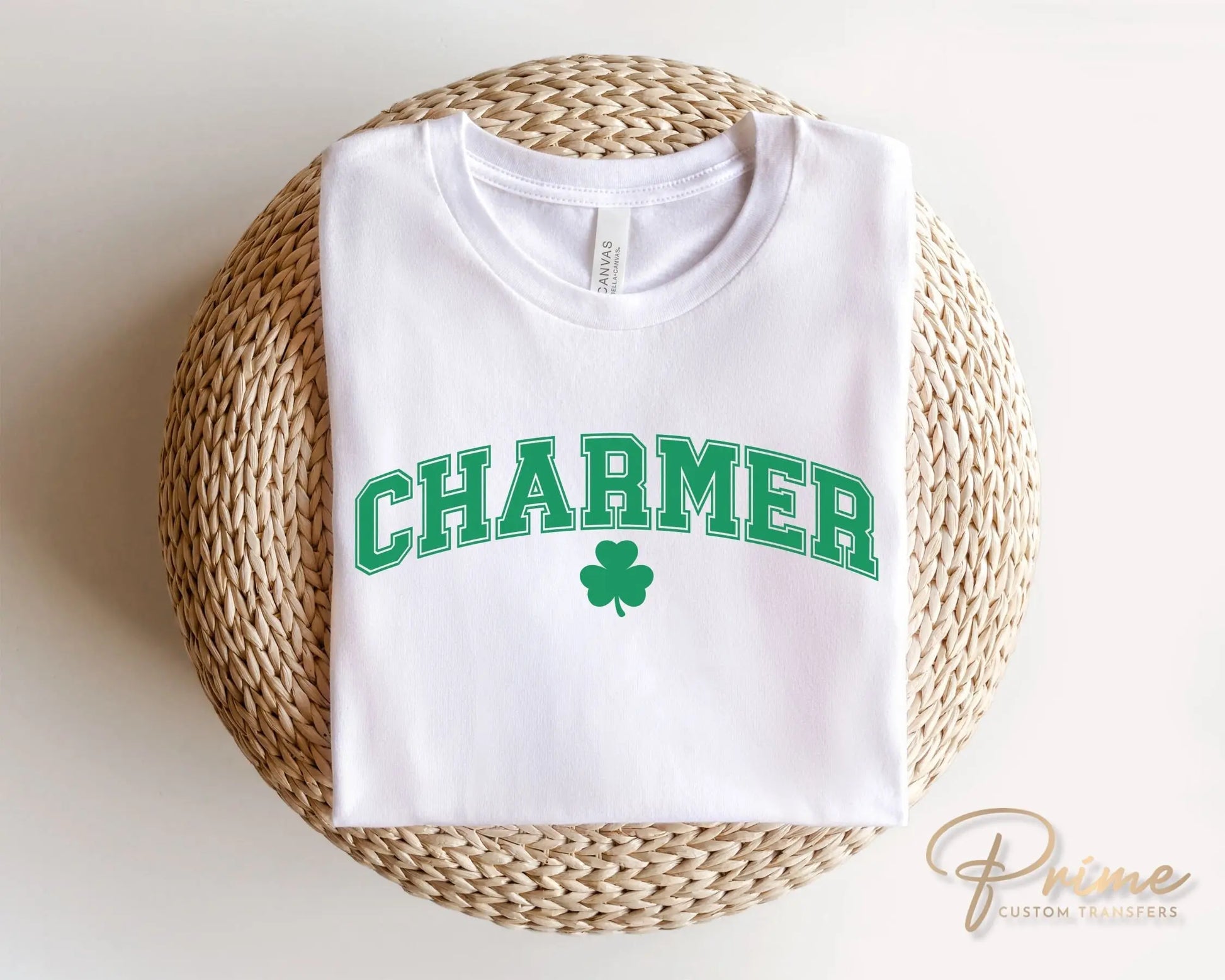 DTF Transfers, Ready to Press, T-shirt Transfers, Heat Transfer, Direct to Film, St Patrick’s Day, Mens, Clover, Shamrock, Charmer