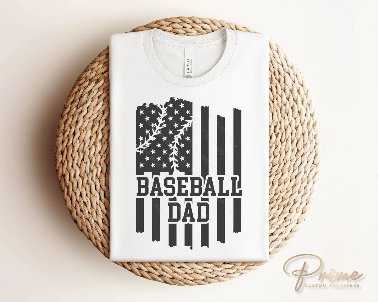 DTF Transfers, Ready to Press, T-shirt Transfers, Heat Transfer, Direct to Film, Flag, Sports, Gift, Father's Day, Ball Game, Baseball Dad