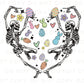 Easter DTF Transfers, Ready to Press, T-shirt Transfers, Heat Transfer, Direct to Film, Spring, Eggs, Funny, Retro, Dancing Skeletons