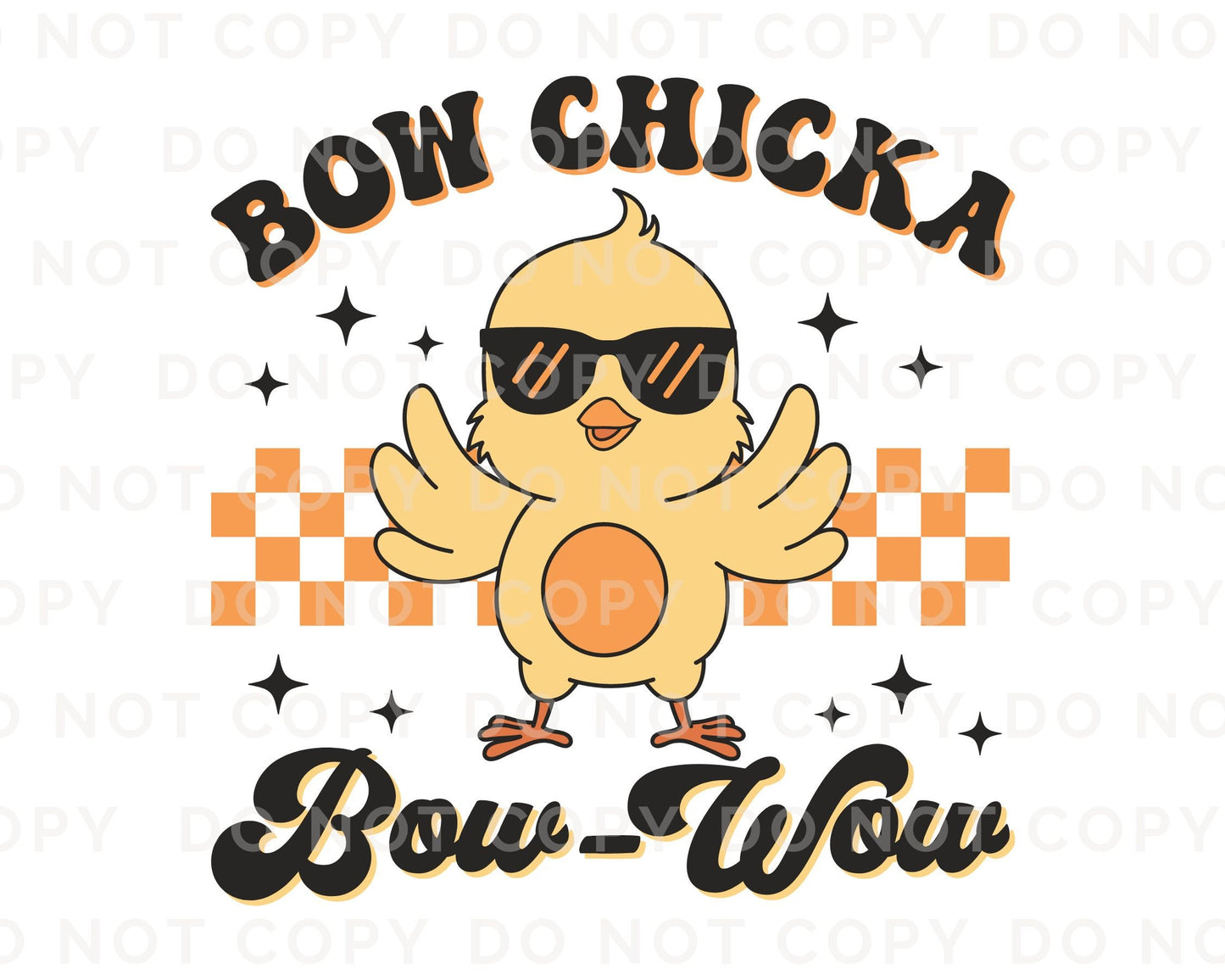 Easter DTF Transfers, Ready to Press, T-shirt Transfers, Heat Transfer, Direct to Film, Boy, Retro, Groovy, Chick, Bow Chicka Bow Wow