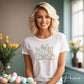 Easter DTF Transfers, Ready to Press, T-shirt Transfers, Heat Transfer, Direct to Film, Spring, Woman, Pastel Bunny, Watercolor Rabbit,