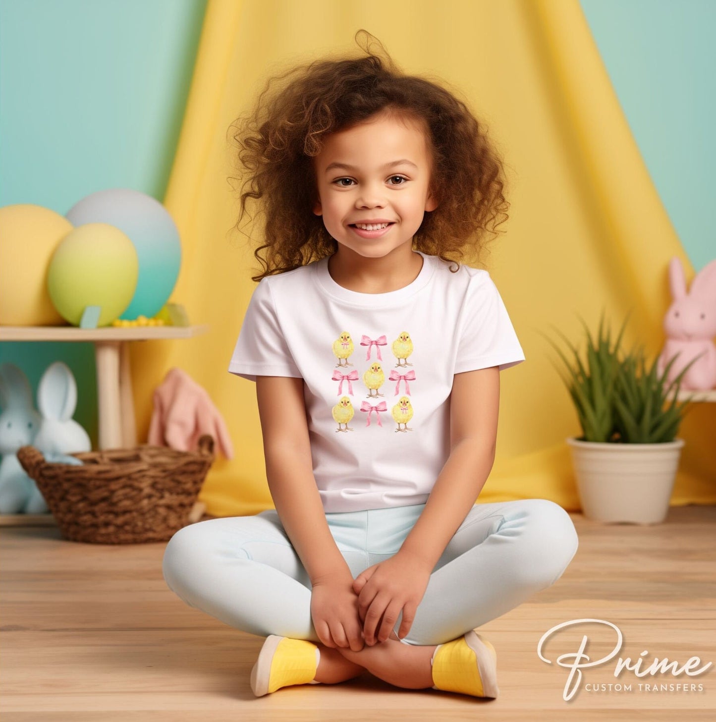 Easter DTF Transfers, Ready to Press, T-shirt Transfers, Heat Transfer, Direct to Film, Spring, Coquette, Sunday, Baby Chicks and Bows