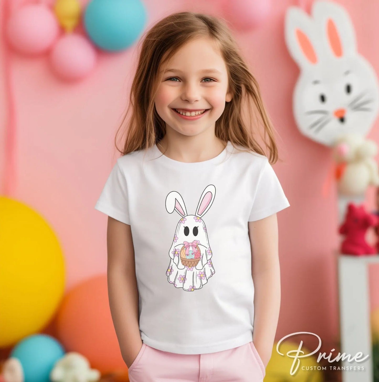 Easter DTF Transfers, Ready to Press, T-shirt Transfers, Heat Transfer, Direct to Film, Spring, Basket, Ghostie, Eggs, Spooky, Easter Ghost