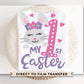 Easter DTF Transfers, Ready to Press, T-shirt Transfers, Heat Transfer, Direct to Film, Spring, Cute Bunny, Baby Girl, My First Easter
