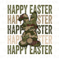 Easter DTF Transfers, Ready to Press, T-shirt Transfers, Heat Transfer, Direct to Film, Sunday, Boy Bunny, Stacked Happy Easter Camo