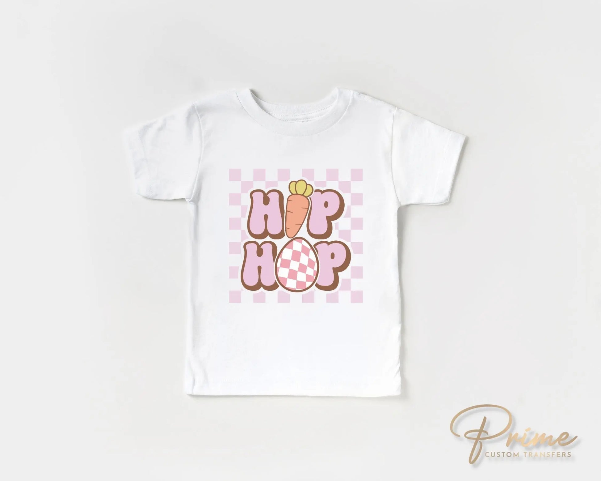 Easter DTF Transfers, Ready to Press, T-shirt Transfers, Heat Transfer, Direct to Film, Spring, Pink Checkered, Girl Easter, Hip Hop