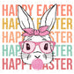 Easter DTF Transfers, Ready to Press, T-shirt Transfers, Heat Transfer, Direct to Film, Spring, Pastel, Happy Easter Bunny with Glasses