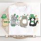 DTF Transfers, Ready to Press, T-shirt Transfers, Heat Transfer, Direct to Film, St Patties, St Patrick's Day, Kitten, Irish Lucky Cats
