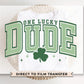 DTF Transfers, Ready to Press, T-shirt Transfers, Heat Transfer, Direct to Film, St Patrick’s Day, Shamrock, Clover, Boy, One Lucky Dude