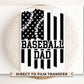 DTF Transfers, Ready to Press, T-shirt Transfers, Heat Transfer, Direct to Film, Flag, Sports, Gift, Father's Day, Ball Game, Baseball Dad
