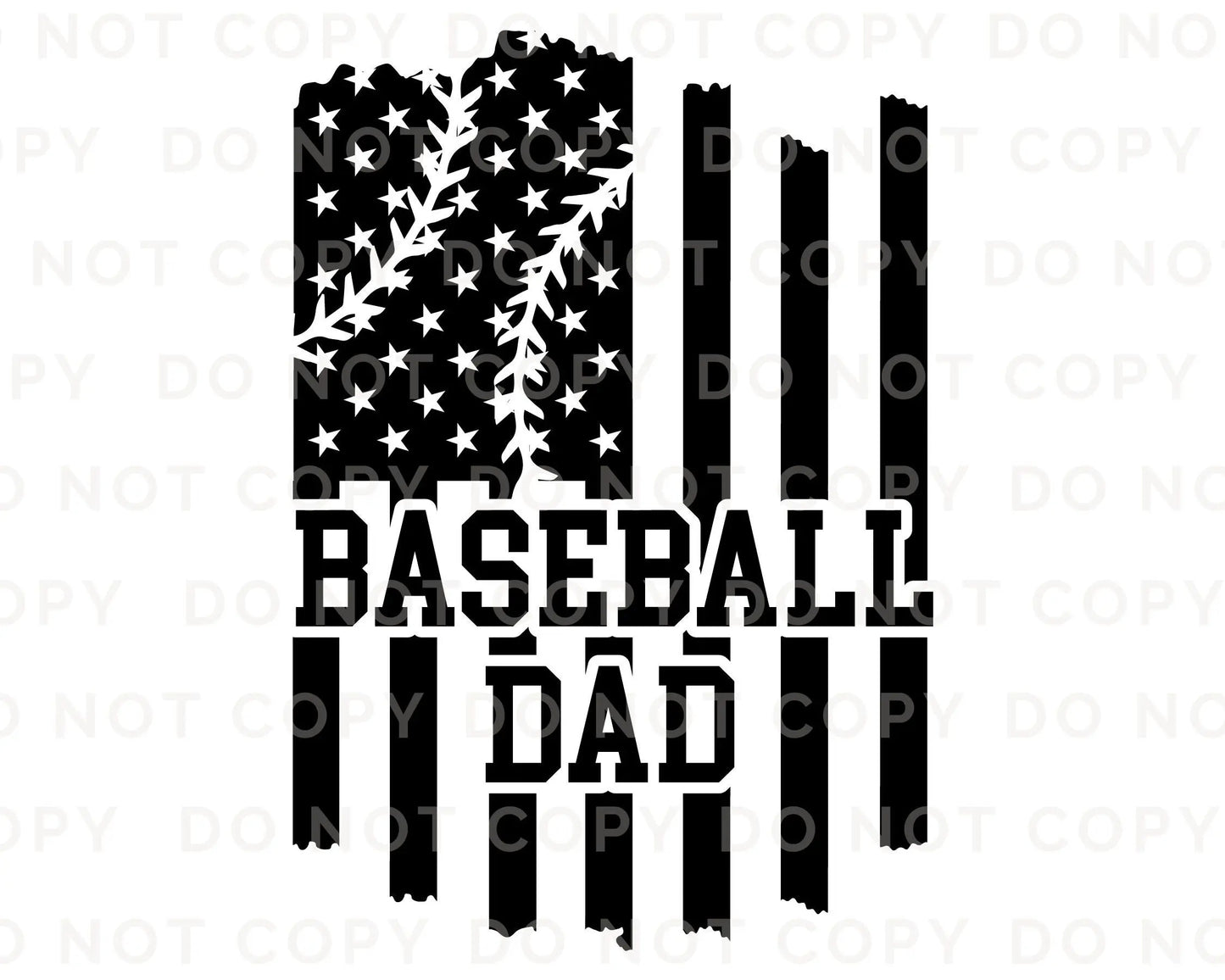 DTF Transfers, Ready to Press, T-shirt Transfers, Heat Transfer, Direct to Film, Flag, Sports, Gift, Father's Day, Ball Game, Baseball Dad