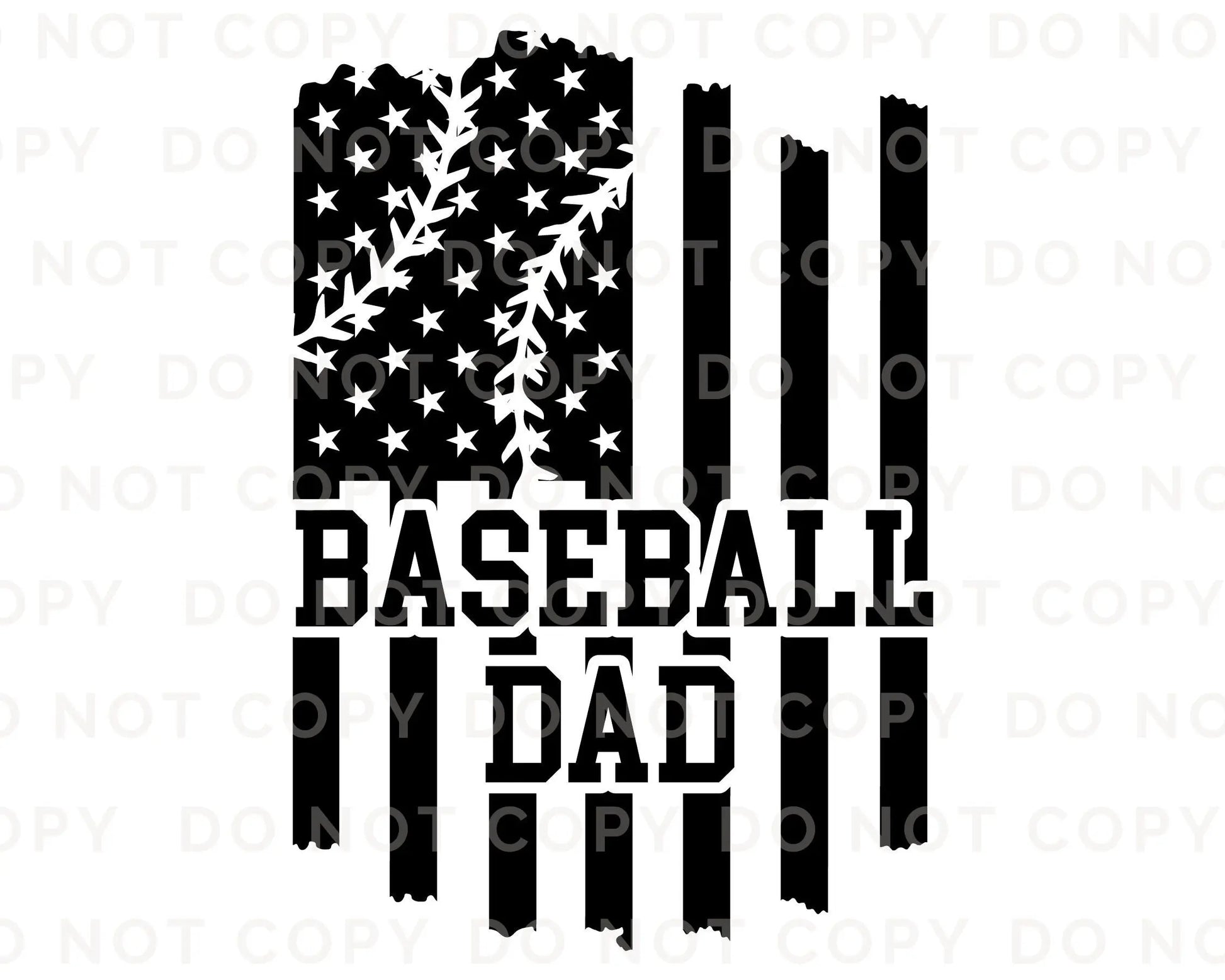 DTF Transfers, Ready to Press, T-shirt Transfers, Heat Transfer, Direct to Film, Flag, Sports, Gift, Father's Day, Ball Game, Baseball Dad