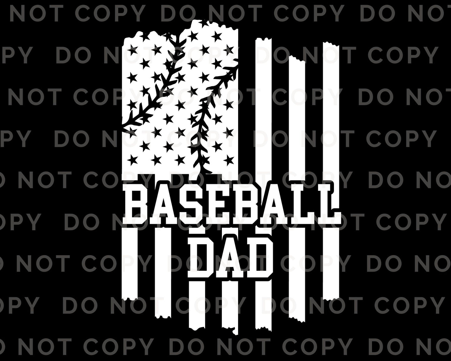 DTF Transfers, Ready to Press, T-shirt Transfers, Heat Transfer, Direct to Film, Flag, Sports, Gift, Father's Day, Ball Game, Baseball Dad