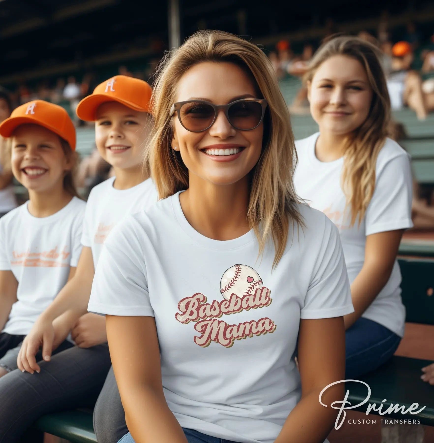 DTF Transfers, Ready to Press, T-shirt Transfers, Heat Transfer, Direct to Film, Sports, Batter, Game, Home Run, Strike, Retro Baseball Mom