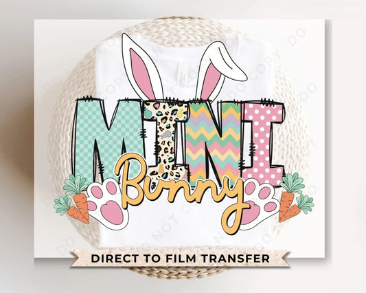 Easter DTF Transfers, Ready to Press, T-shirt Transfers, Heat Transfer, Direct to Film, Spring, Bunny Ears, Mama, Matching, Mommy and Me