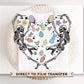 Easter DTF Transfers, Ready to Press, T-shirt Transfers, Heat Transfer, Direct to Film, Spring, Eggs, Funny, Retro, Dancing Skeletons
