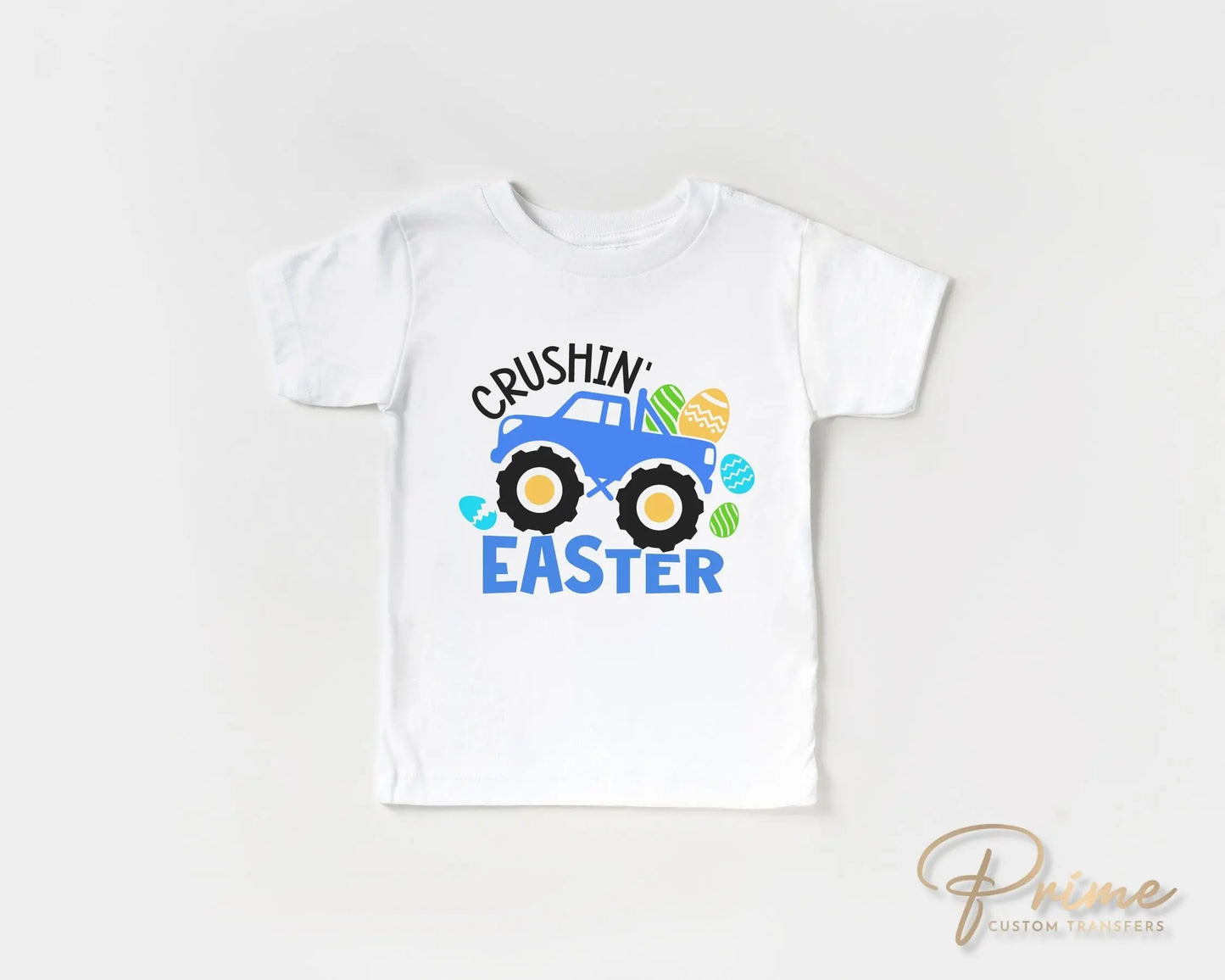 Easter DTF Transfers, Ready to Press, T-shirt Transfers, Heat Transfer, Direct to Film, Boy, Eggs, Funny, Monster Truck, Crushin' Easter