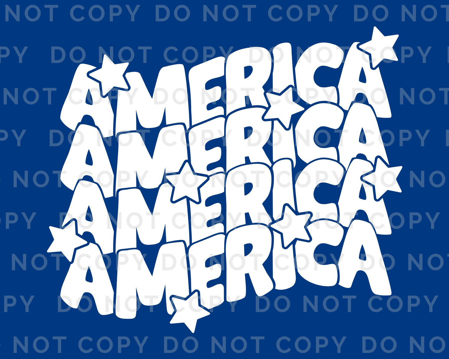 4th of July DTF Transfers, Ready to Press, T-shirt Transfers, Heat Transfer, Direct to Film, USA, Holiday, Stars, Stacked America