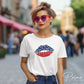 4th of July DTF Transfers, Ready to Press, T-shirt Transfers, Heat Transfer, Direct to Film, USA, Holiday, America, Lips, Patriotic Kiss