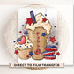 4th of July DTF Transfers, Ready to Press, T-shirt Transfers, Heat Transfer, Direct to Film, USA, Holiday, Independence, Iced Coffee, Latte