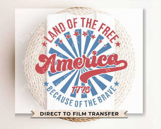 4th of July DTF Transfers, Ready to Press, T-shirt Transfers, Heat Transfer, Direct to Film, USA, Holiday, America, Military, Independence