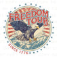 4th of July DTF Transfers, Ready to Press, T-shirt Transfers, Heat Transfer, Direct to Film, USA, Holiday, America, Patriotic, Freedom Tour