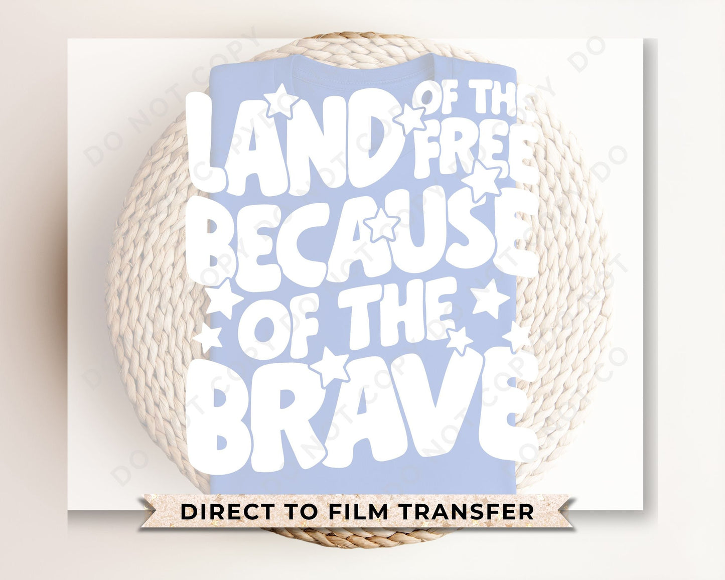 4th of July DTF Transfers, Ready to Press, T-shirt Transfers, Heat Transfer, Direct to Film, USA, Holiday, Independence, Land of The Free