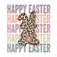 Easter DTF Transfers, Ready to Press, T-shirt Transfers, Heat Transfer, Direct to Film, Spring, Woman, Girl, Cheetah Leopard Bunny Rabbit