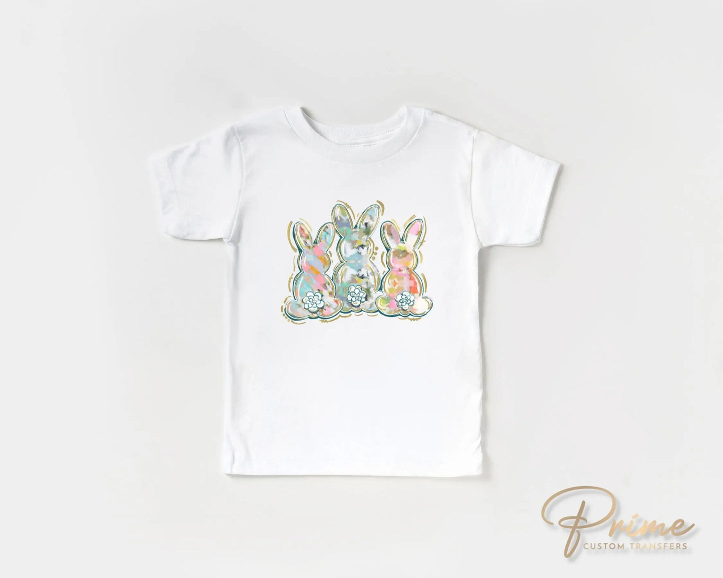 Easter DTF Transfers, Ready to Press, T-shirt Transfers, Heat Transfer, Direct to Film, Spring, Woman, Pastel Bunny, Watercolor Rabbit,