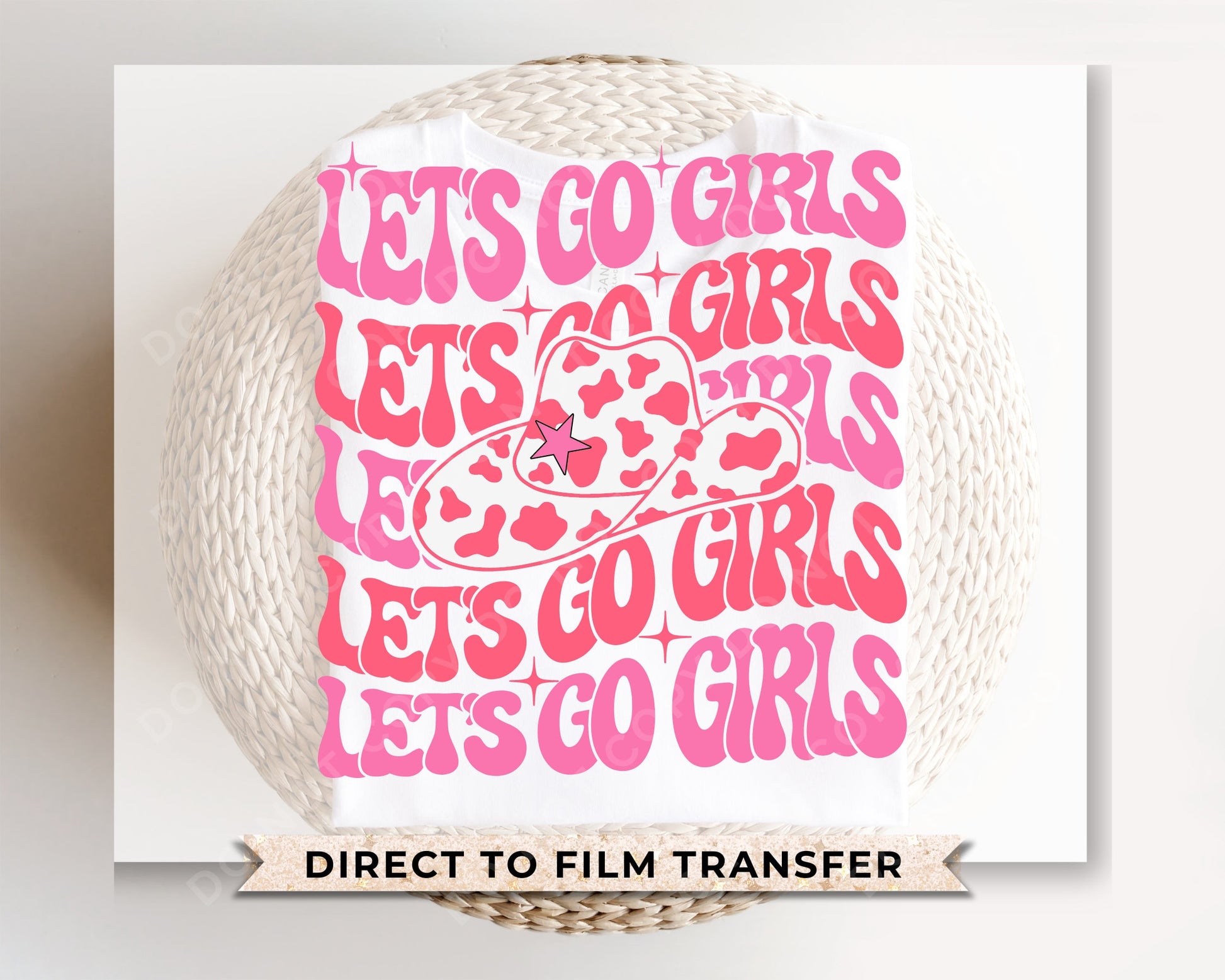 Bride DTF Transfers, Ready to Press, T-shirt Transfers, Heat Transfer, Direct to Film, Wedding, Bachelorette, Hat, Western, Lets Go Girls