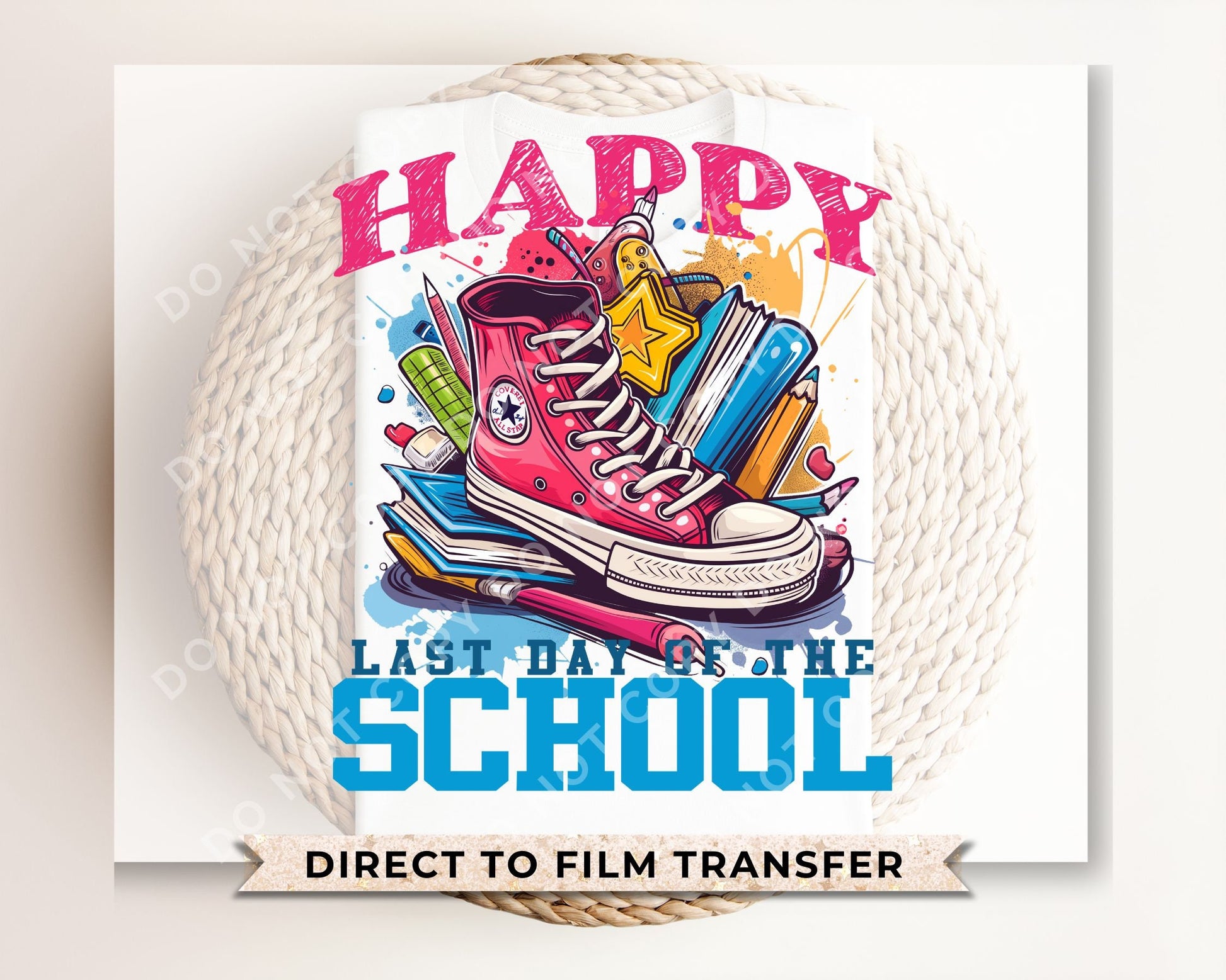 Summer DTF Transfers, Ready to Press, T-shirt Transfers, Heat Transfer, Direct to Film, Teacher, Vintage, Retro, Trendy, School's Out