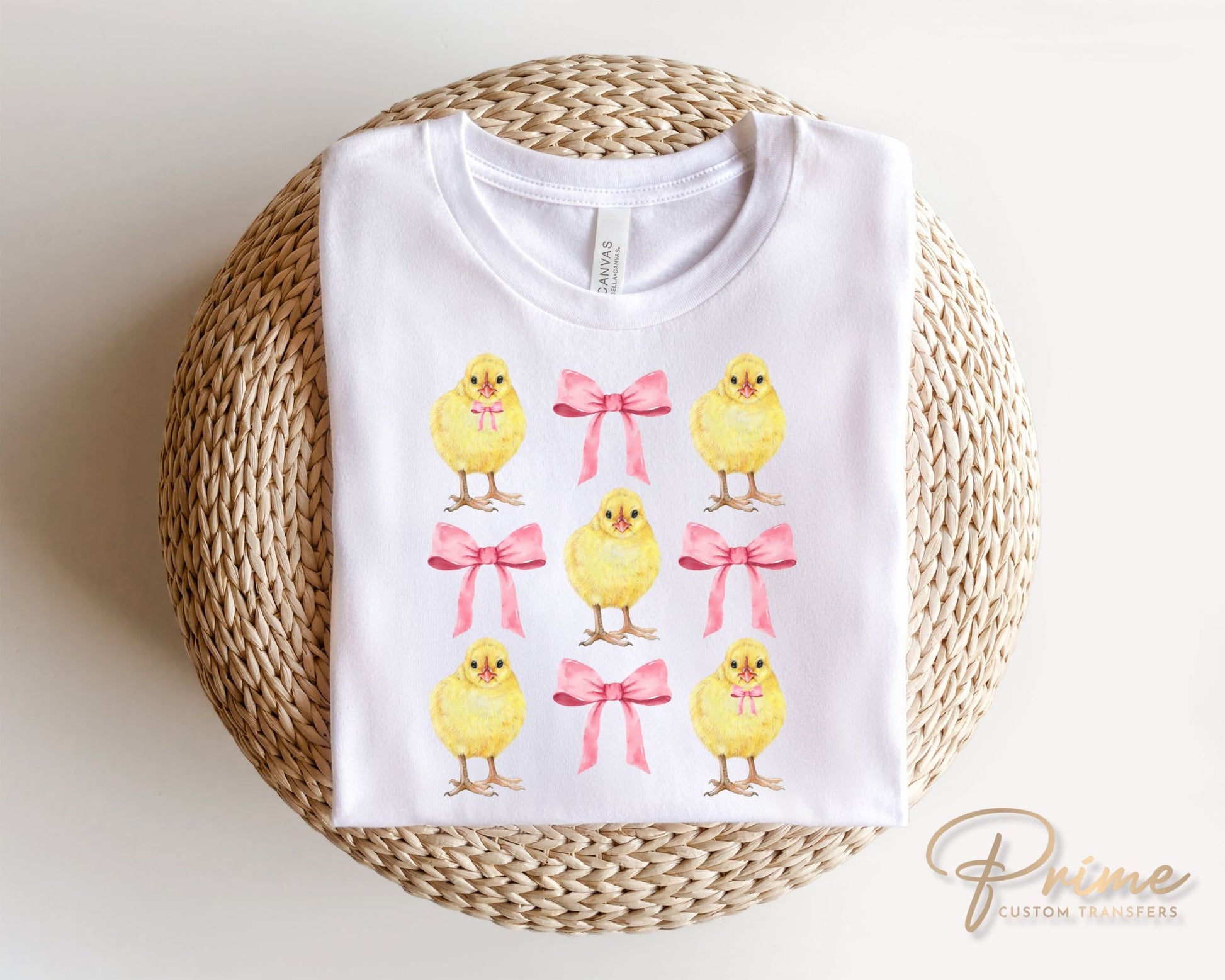 Easter DTF Transfers, Ready to Press, T-shirt Transfers, Heat Transfer, Direct to Film, Spring, Coquette, Sunday, Baby Chicks and Bows