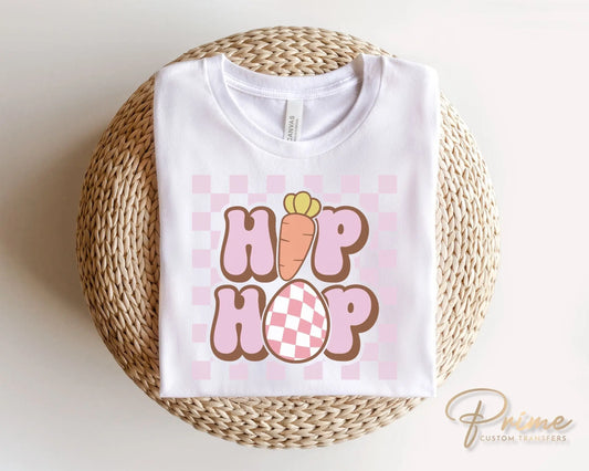 Easter DTF Transfers, Ready to Press, T-shirt Transfers, Heat Transfer, Direct to Film, Spring, Pink Checkered, Girl Easter, Hip Hop