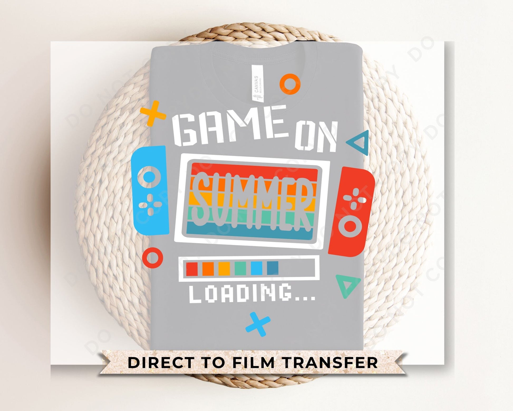 Summer DTF Transfers, Ready to Press, T-shirt Transfers, Heat Transfer, Direct to Film, Beach, Boy, Break, Video Game, Game On Summer