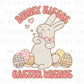 Easter DTF Transfers, Ready to Press, T-shirt Transfers, Heat Transfer, Direct to Film, Spring, Sunday, Kid, Bunny Kisses Easter Wishes