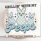 Easter DTF Transfers, Ready to Press, T-shirt Transfers, Heat Transfer, Direct to Film, Cold Peel, Boy, Blue, Retro Chillin' with My Peeps
