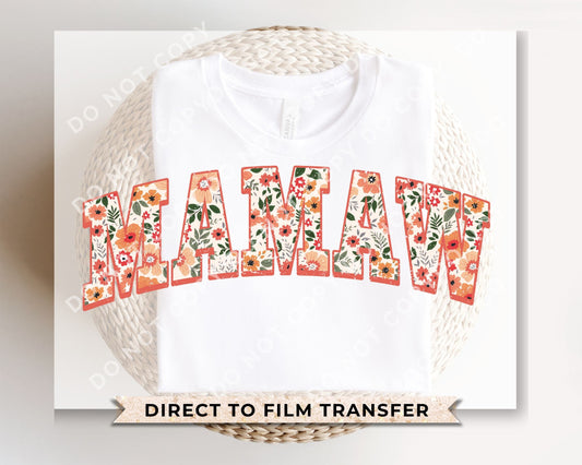 Mother's Day DTF Transfers, Ready to Press, T-shirt Transfers, Heat Transfer, Direct to Film, Grandma, Retro, Boho, Gift, Floral Mamas