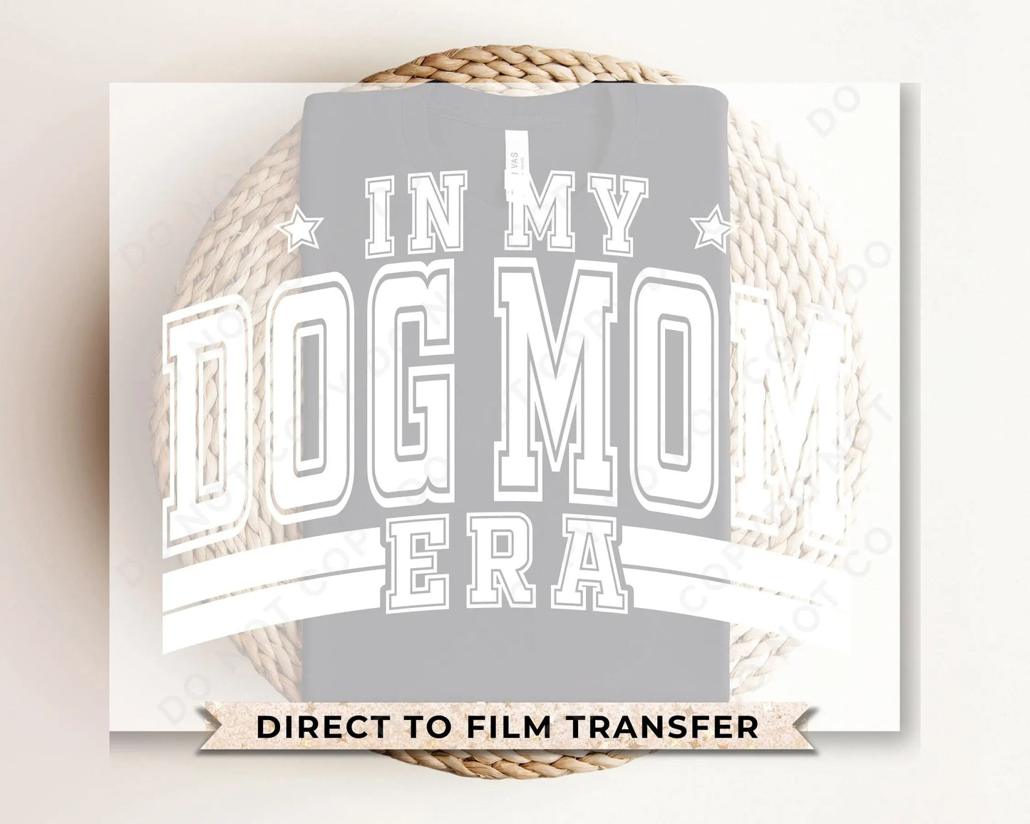Dog Mom DTF Transfers, Ready to Press, T-shirt Transfers, Heat Transfer, Direct to Film, Pets, Dog, Mama, Fur, Retro, Paw, In My Dog Mom Era