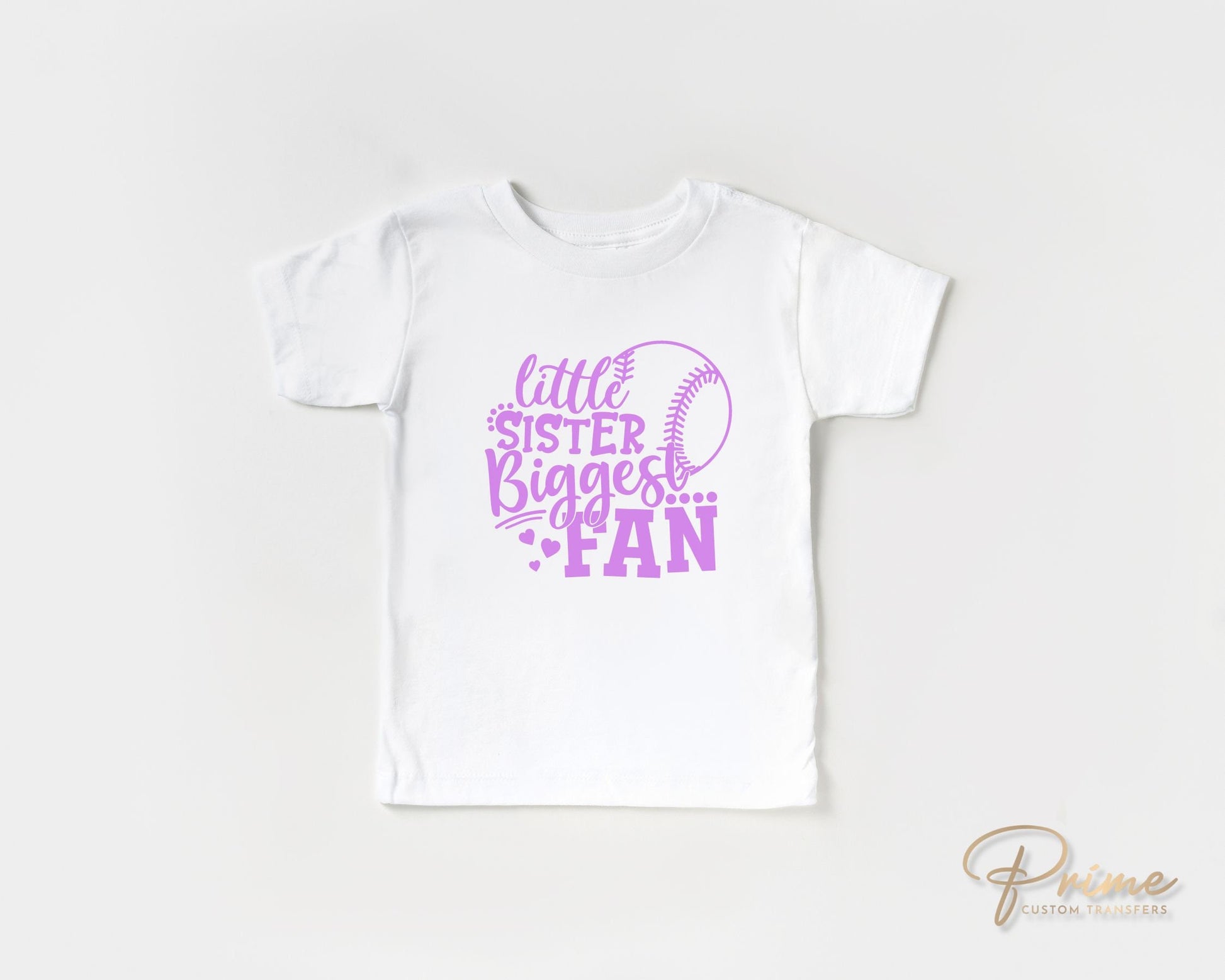 Baseball Sister DTF Transfers, Ready to Press, T-shirt Transfers, Heat Transfer, Direct to Film, Sports, Softball, Little Sis, Biggest Fan