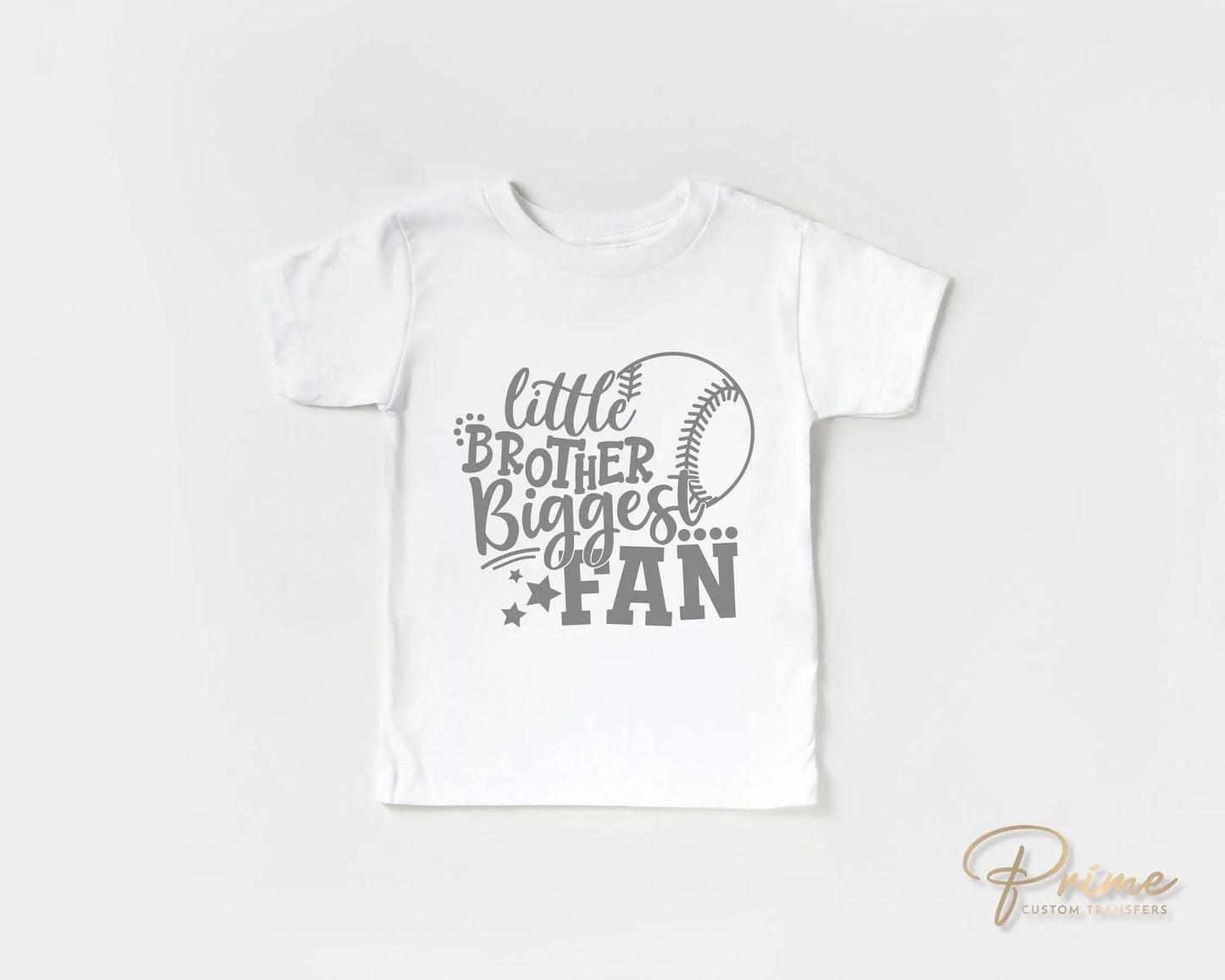 Baseball Brother DTF Transfers, Ready to Press, T-shirt Transfers, Heat Transfer, Direct to Film, Sports, Little Brother Biggest Fan